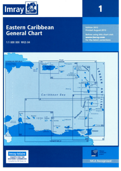 Imray Charts 1 Eastern Caribbean General